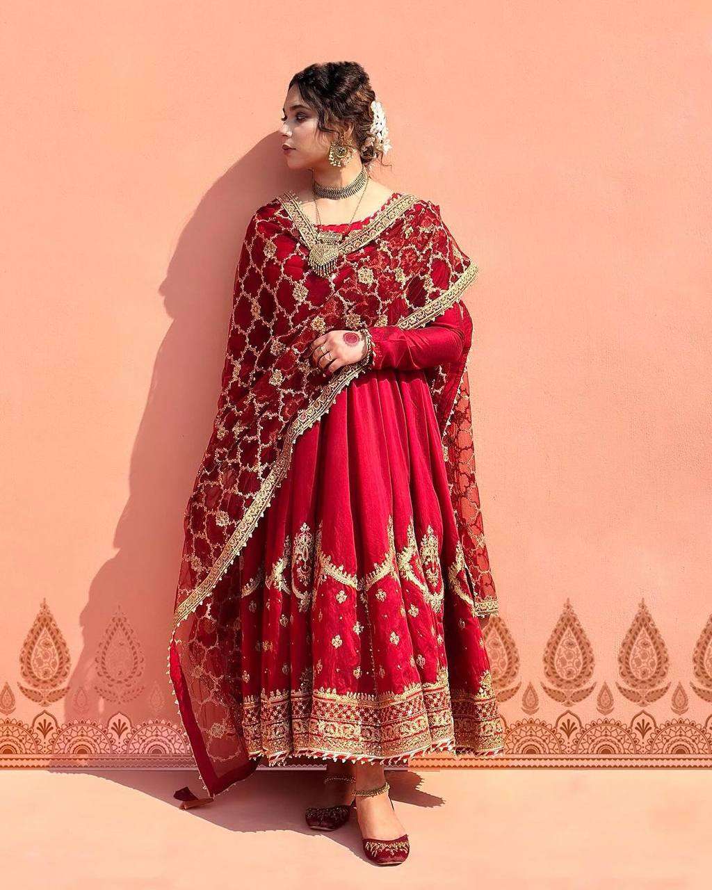 YNF  FAUX GEORGETTE RZSR 3063 WHOLESALE GOWNS MANUFACTURER