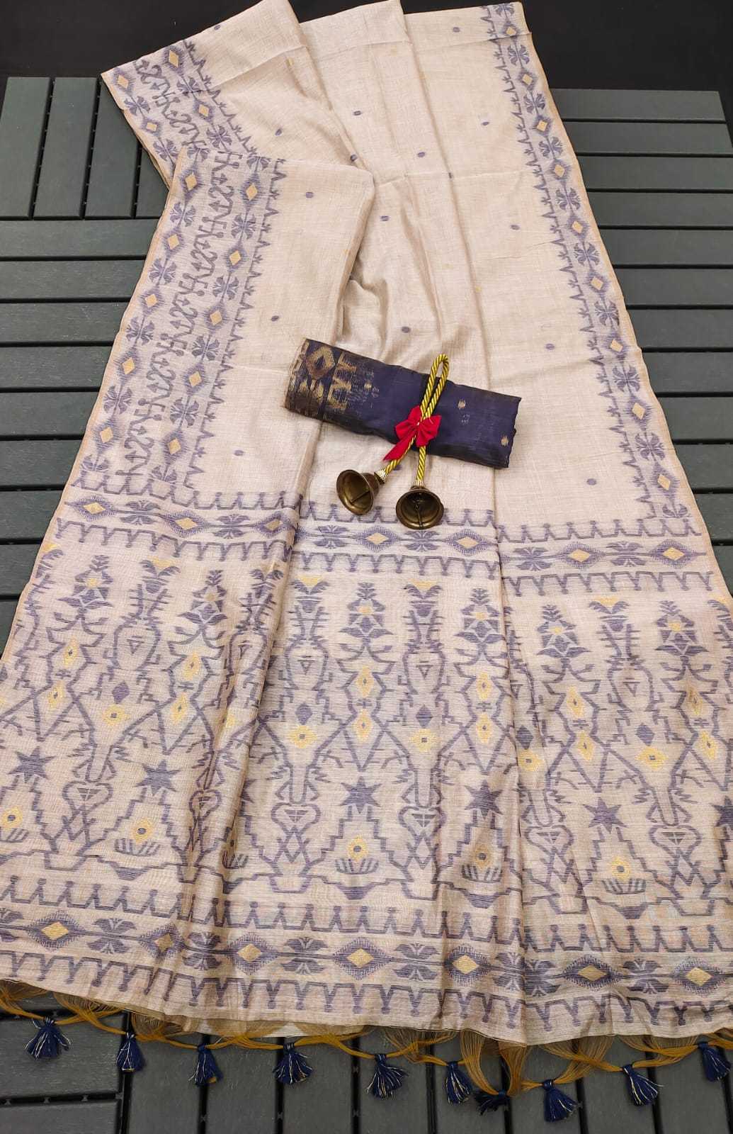 YNF SOFT JAMDANI ANT MUGA SILK SAREES WHOLESALE JAMDANI TRADITIONAL DURGA POOJA  SAREES MANUFACTURER