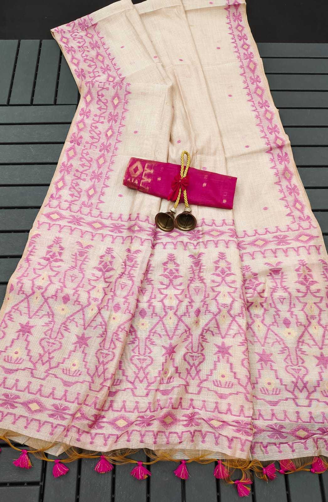 YNF SOFT JAMDANI ANT MUGA SILK SAREES WHOLESALE JAMDANI TRADITIONAL DURGA POOJA  SAREES MANUFACTURER