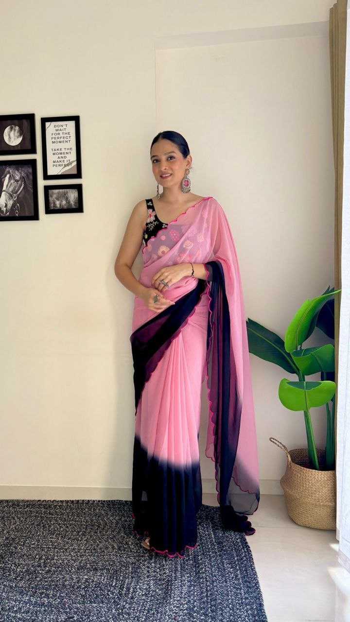 YNF GEORGETTE RKKC 0296 SAREES WHOLESALE FANCY GEORGETTE HALF SAREES MANUFACTURER