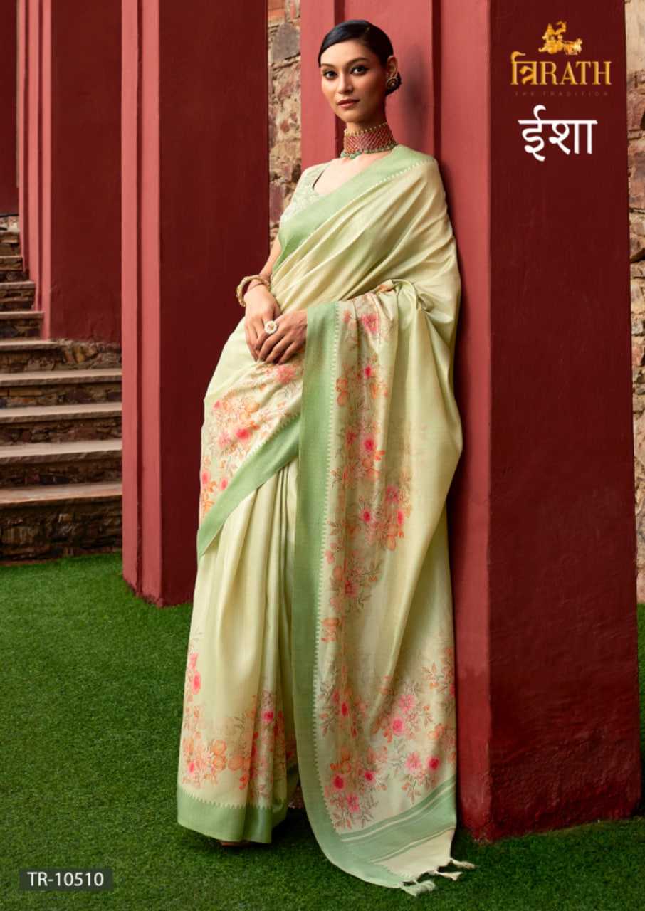 YNF PURE SILK TRIRATH KESH235 ISHA CLOTHING BRANDS WHOLESALE SAREES MANUFACTURER