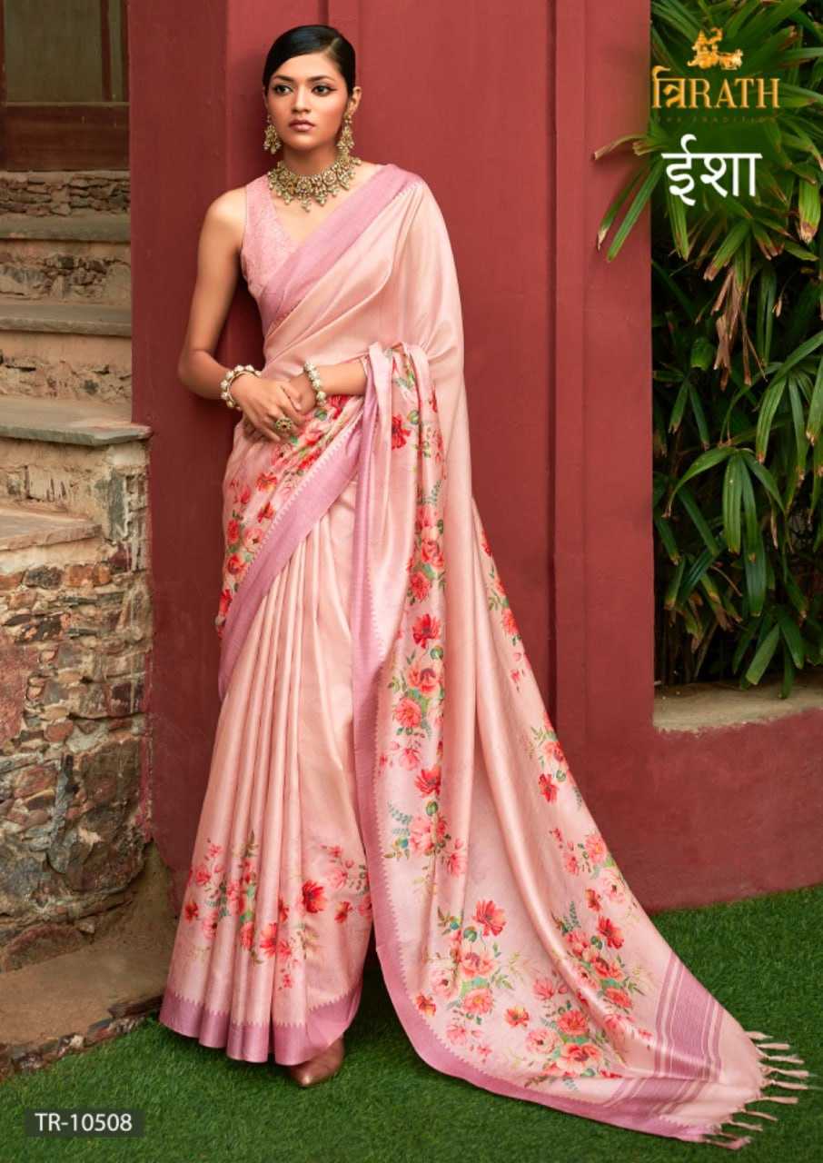 YNF PURE SILK TRIRATH KESH235 ISHA CLOTHING BRANDS WHOLESALE SAREES MANUFACTURER