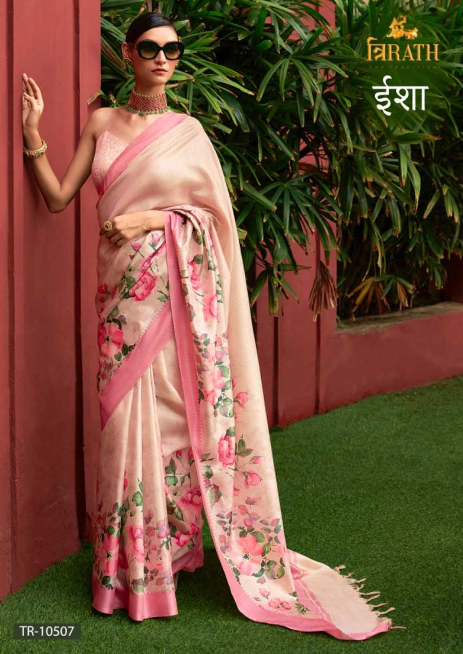 YNF PURE SILK TRIRATH KESH235 ISHA CLOTHING BRANDS WHOLESALE SAREES MANUFACTURER