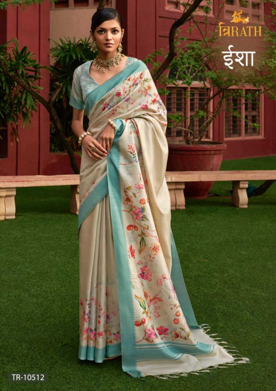 YNF PURE SILK TRIRATH KESH235 ISHA CLOTHING BRANDS WHOLESALE SAREES MANUFACTURER