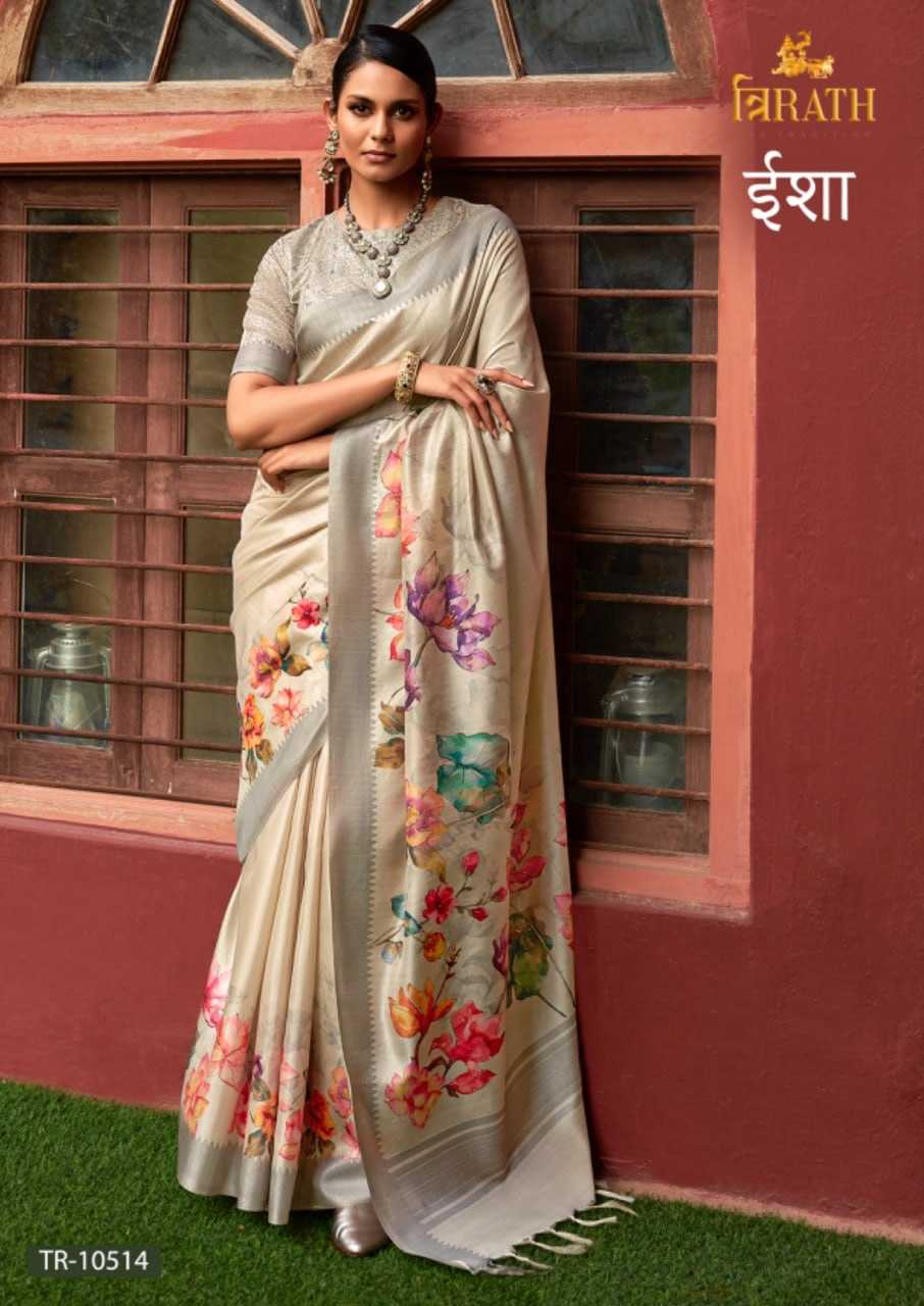 YNF PURE SILK TRIRATH KESH235 ISHA CLOTHING BRANDS WHOLESALE SAREES MANUFACTURER
