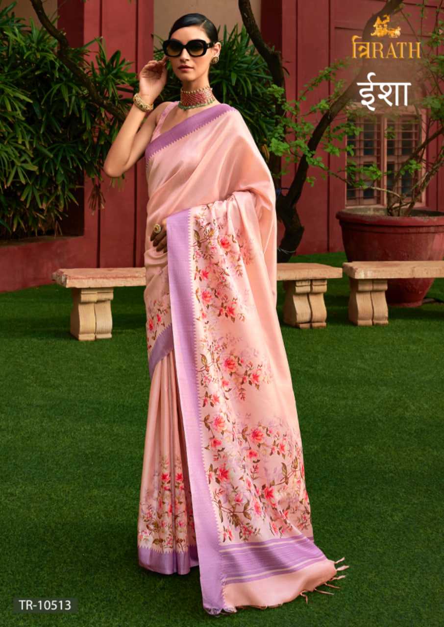 YNF PURE SILK TRIRATH KESH235 ISHA CLOTHING BRANDS WHOLESALE SAREES MANUFACTURER
