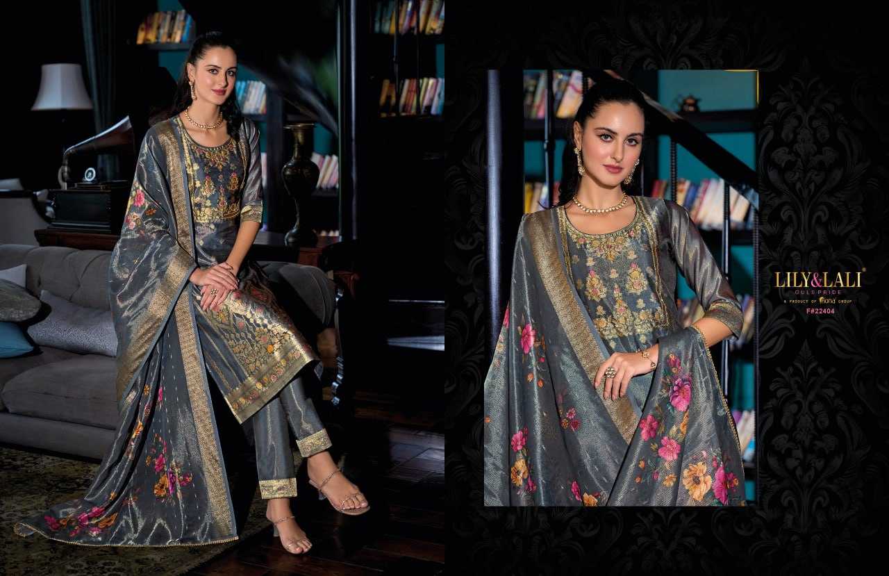 YNF BANARASI JACQUARD LILY & LALI KESH236 FARIDAN CLOTHING BRANDS WHOLESALE SUIT MANUFACTURER