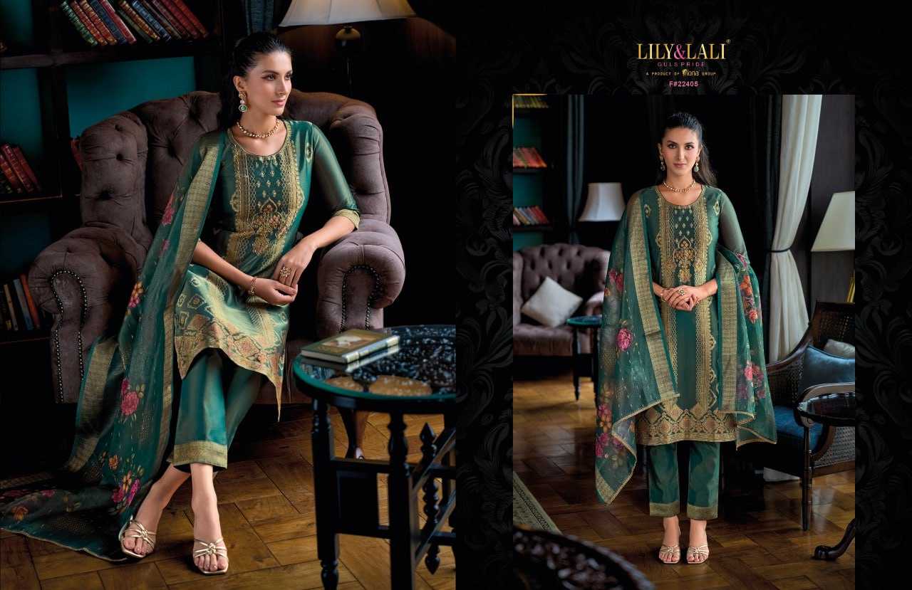 YNF BANARASI JACQUARD LILY & LALI KESH236 FARIDAN CLOTHING BRANDS WHOLESALE SUIT MANUFACTURER