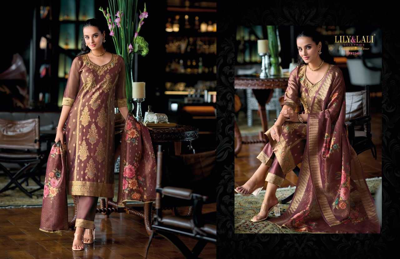 YNF BANARASI JACQUARD LILY & LALI KESH236 FARIDAN CLOTHING BRANDS WHOLESALE SUIT MANUFACTURER