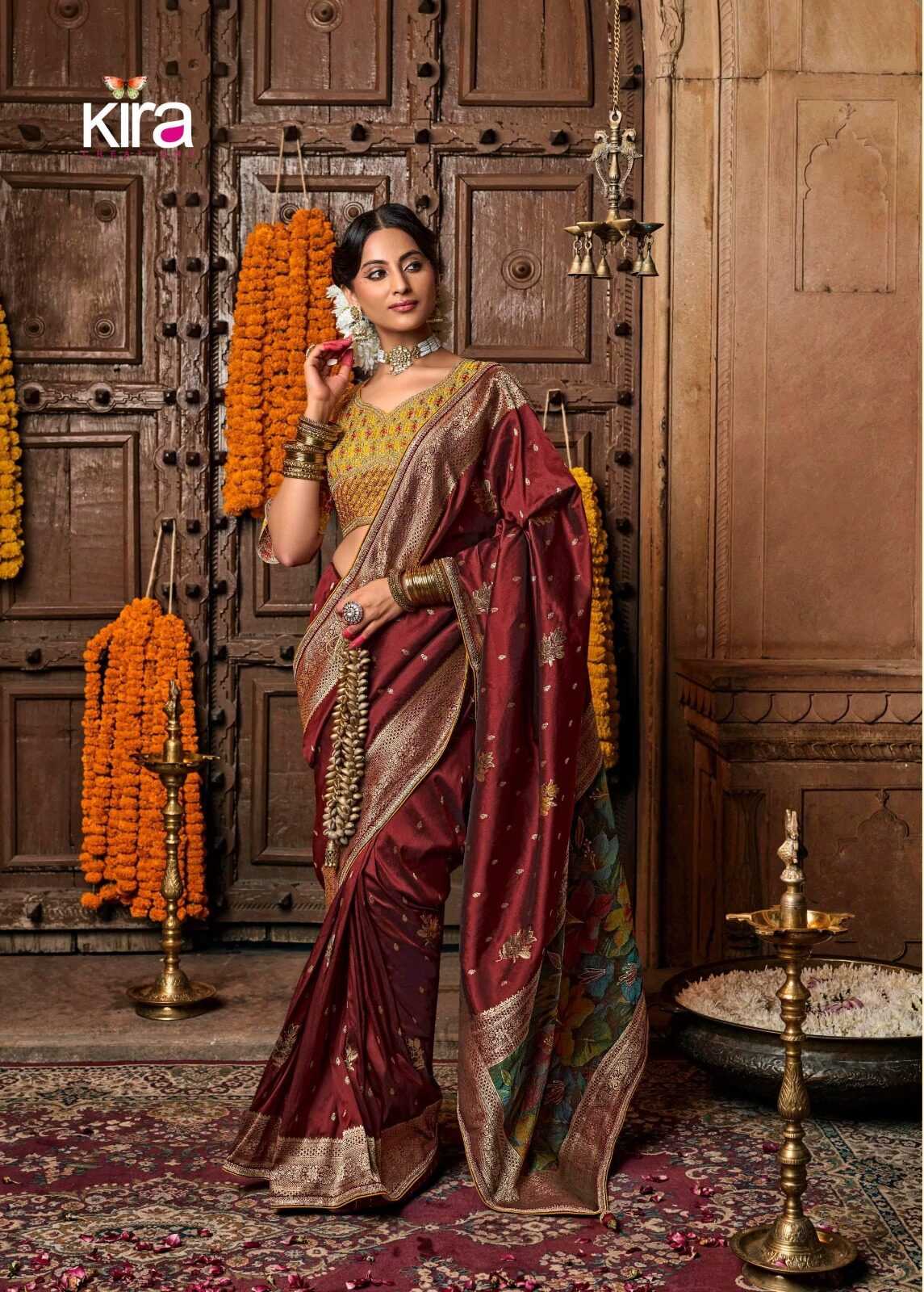 YNF PURE SILK KIRA KESH235 Kiki Silk CLOTHING BRANDS WHOLESALE SAREE MANUFACTURER