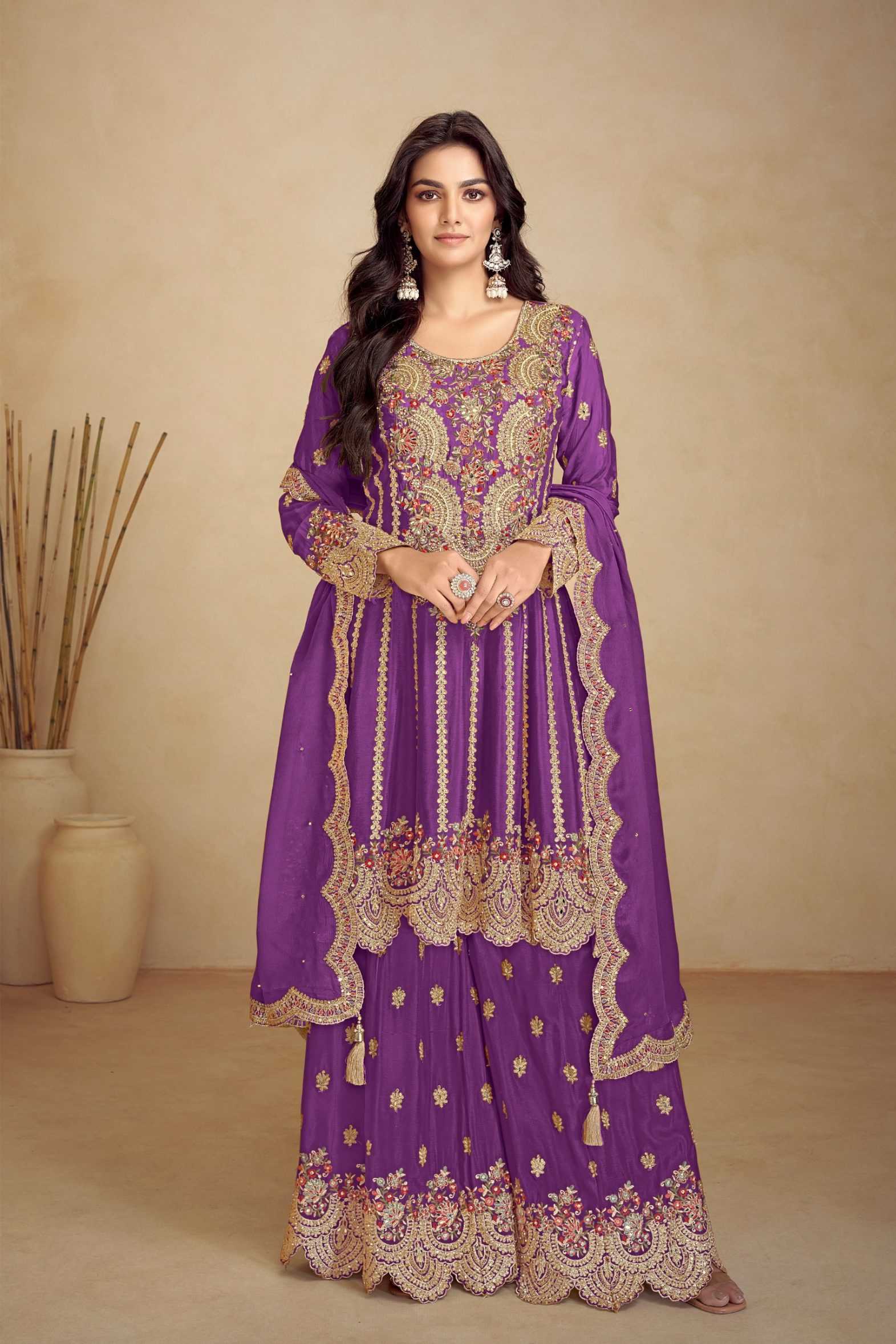 Ynf Chinon RIN184 Gulkayra Designer-JALWA Suits & Dresses Diwali Collections Rakhi Collections Wholesale Ladies Suits Embroidery Suits Party wear suits Manufacturer
