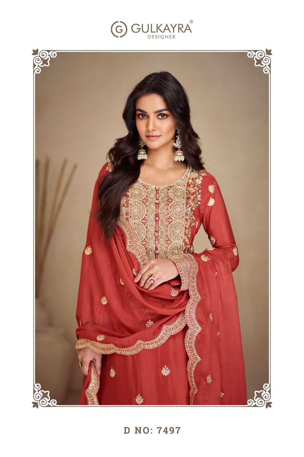Ynf Chinon RIN184 Gulkayra Designer-Vaani Vol.3 Suits & Dresses Rakhi Collections Festive Collections Wholesale Embroidery Suits Ladies Salwar Suits Party wear suits Manufacturer