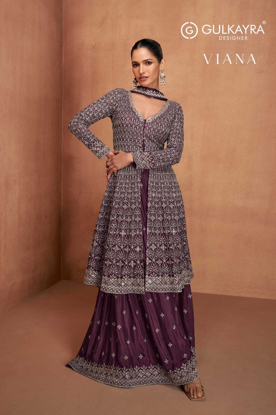 Ynf Chinon RIN184 Gulkayra Designer-VIANA Suits & Dresses Rakhi Collections Festive Collections Wholesale Sharara Salwar Suits Party wear suits Wedding Suits Manufacturer