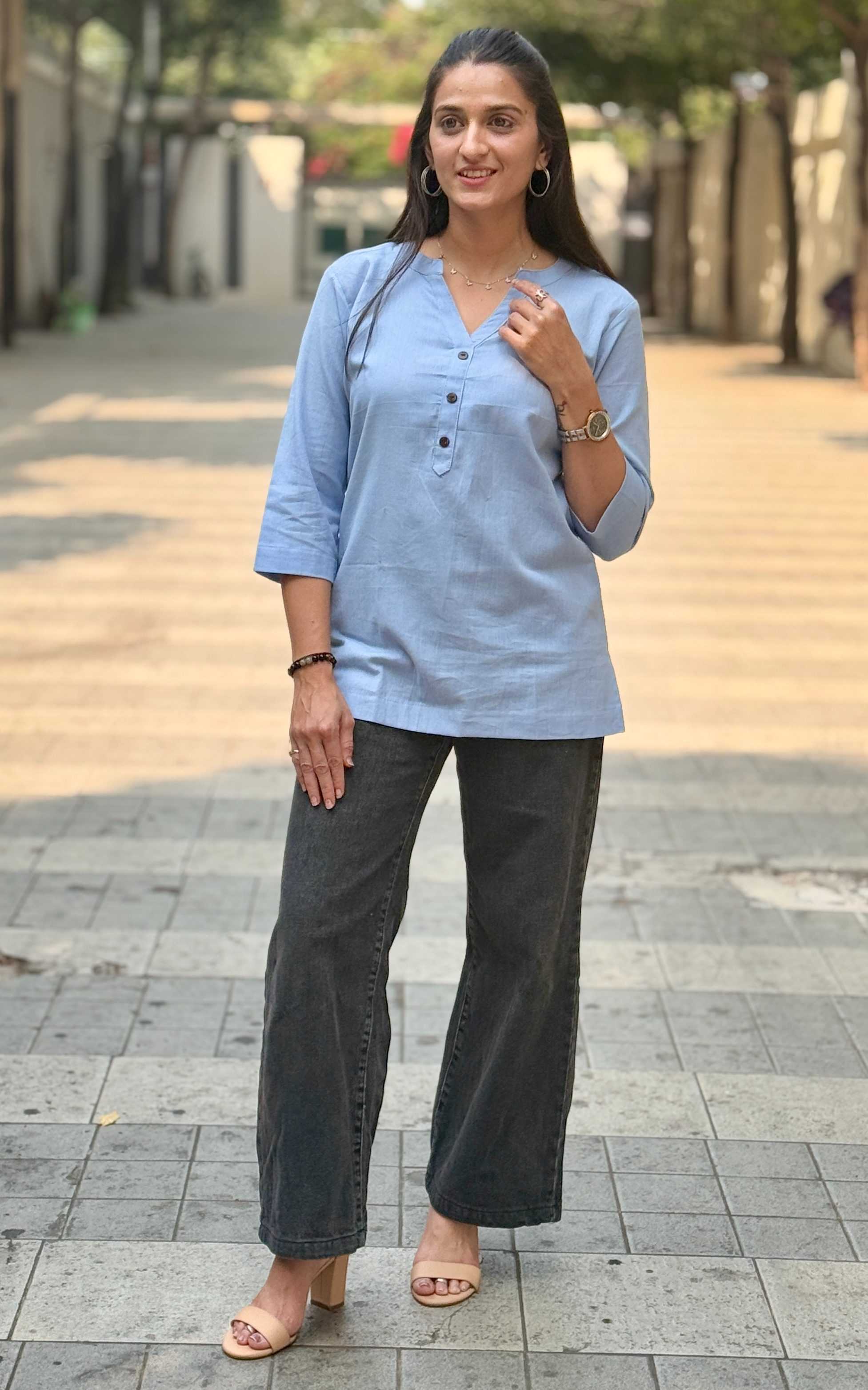 Ynf Cotton KESH117 Linen Cotton Short Kurta Kurti Festive Collections Wholesale Casual Kurtis Ethnic Kurtis Short Kurtis Manufacturer