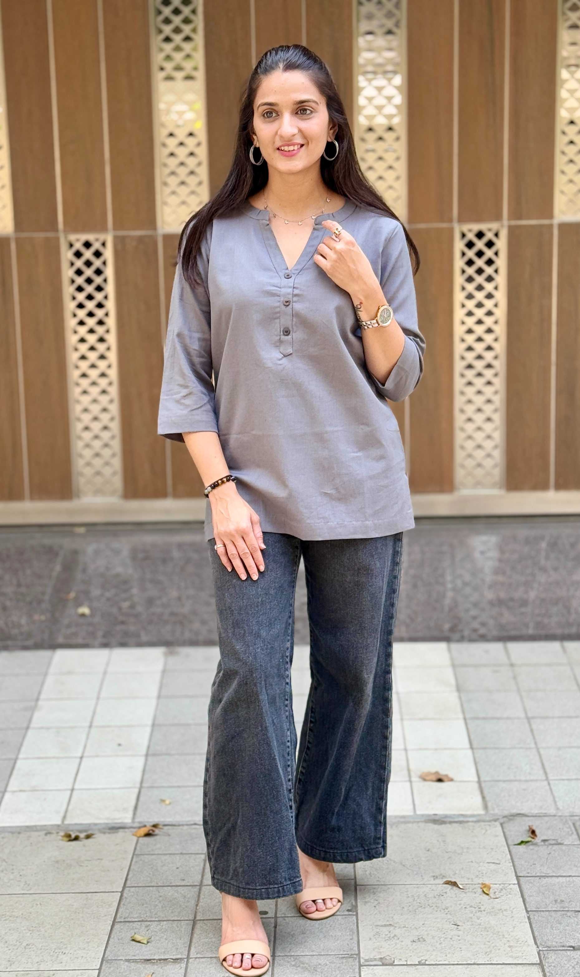 Ynf Cotton KESH117 Linen Cotton Short Kurta Kurti Festive Collections Wholesale Casual Kurtis Ethnic Kurtis Short Kurtis Manufacturer