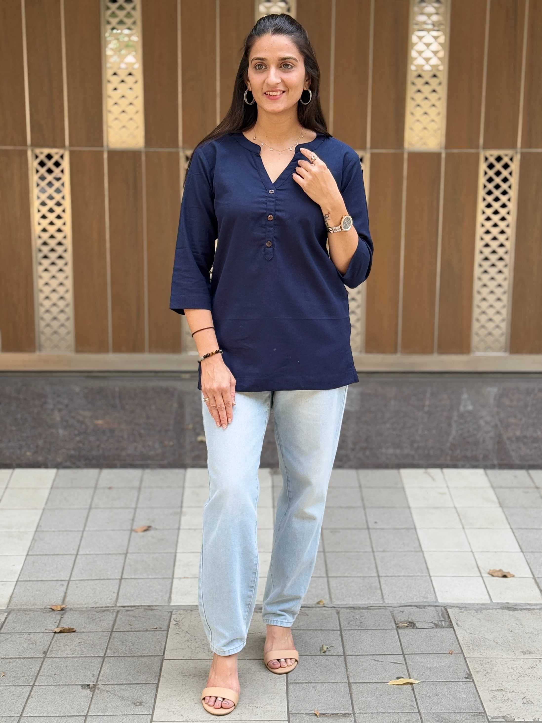 Ynf Cotton KESH117 Linen Cotton Short Kurta Kurti Festive Collections Wholesale Casual Kurtis Ethnic Kurtis Short Kurtis Manufacturer