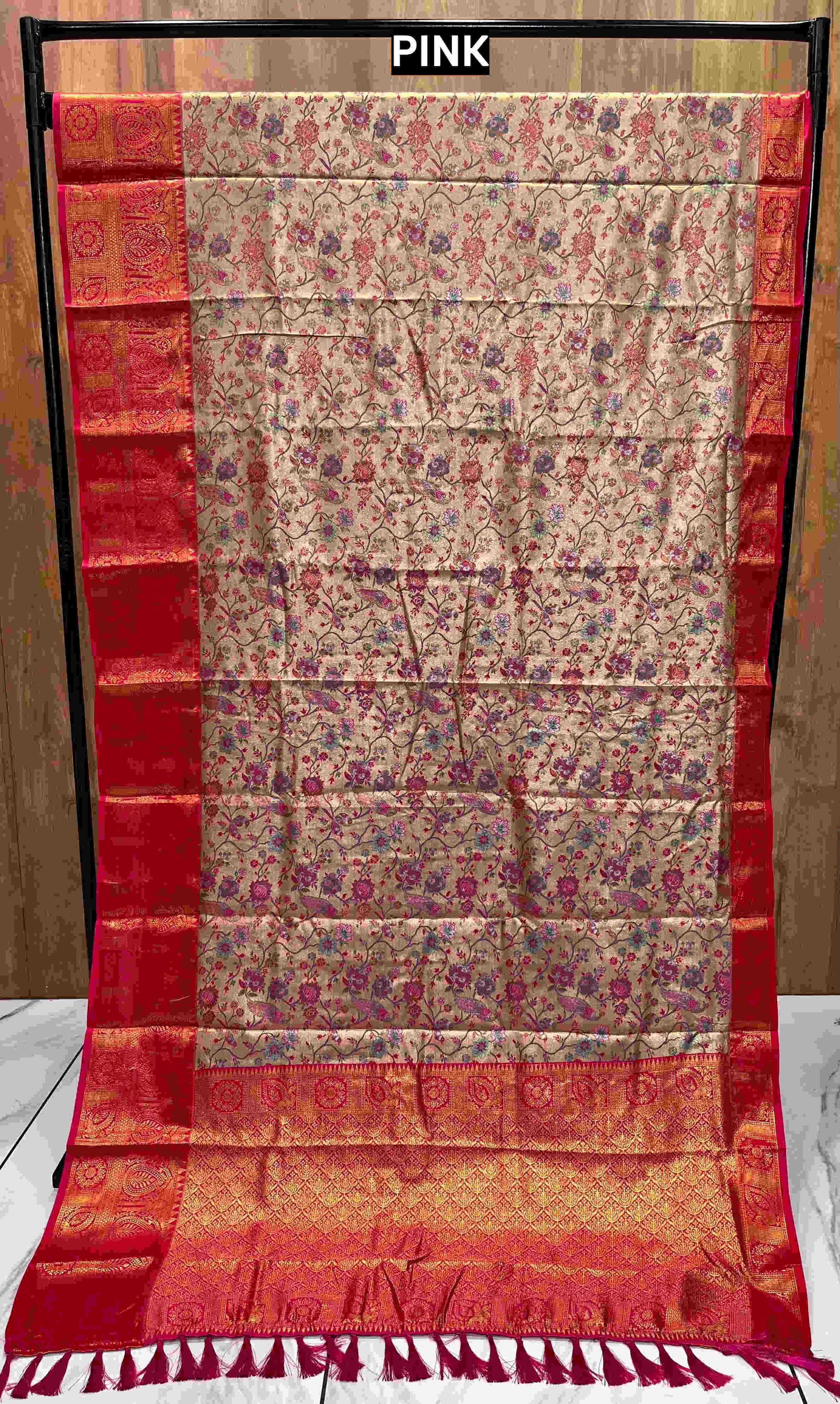 Ynf Dharmavaram Silk RIN116 REW16 Silk Sarees Wholesale Brocade Sarees Party Wear Silk Sarees Zari Border Silk Sarees Manufacturer