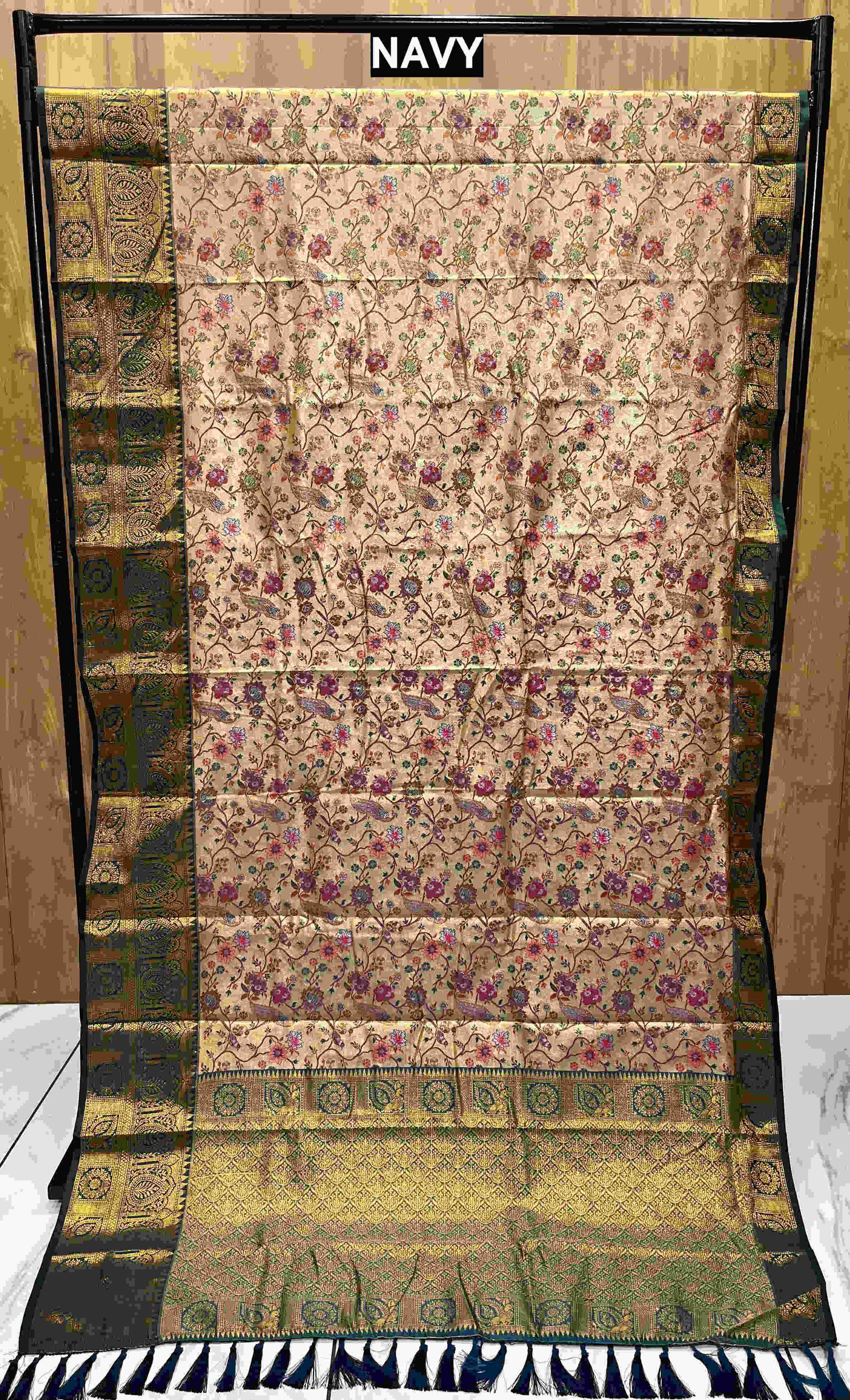 Ynf Dharmavaram Silk RIN116 REW16 Silk Sarees Wholesale Brocade Sarees Party Wear Silk Sarees Zari Border Silk Sarees Manufacturer