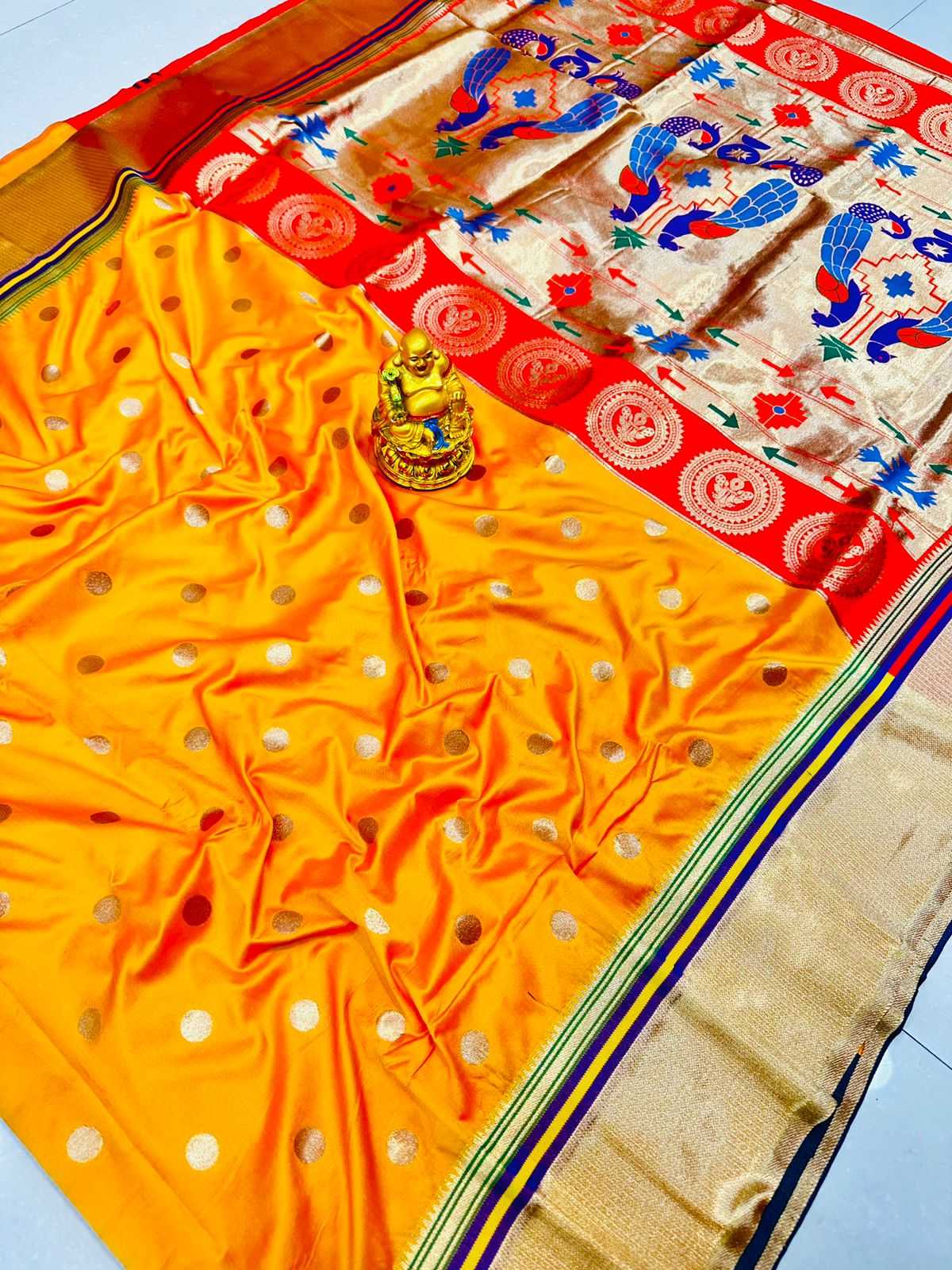Ynf Paithani Silk RIN155 Sonali paithani Sarees Wholesale Silk Sarees Zari Sarees Sarees With Blouse Manufacturer