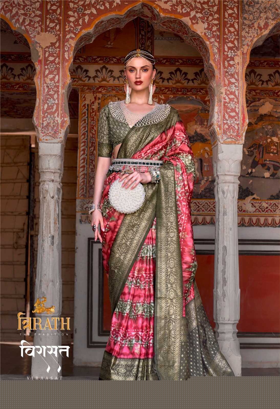 Ynf Soft Silk KESH113 TRIRATH-VIRASAT Sarees Silk Sarees Wedding Collections Wholesale Indian Sarees Traditional Silk Sarees Patola Sarees Manufacturer