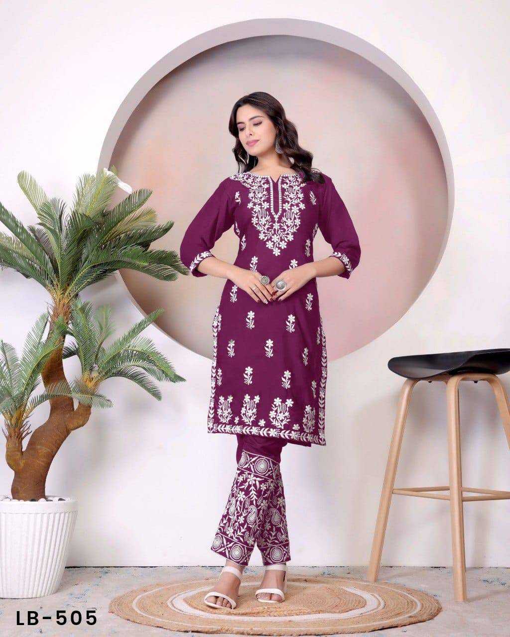 Ynf Heavy Rayon RIN131 NOORI V - 1 Suits & Dresses Kurti Wholesale Casual Kurtis Workwear Kurtis Kurti With Pants Manufacturer