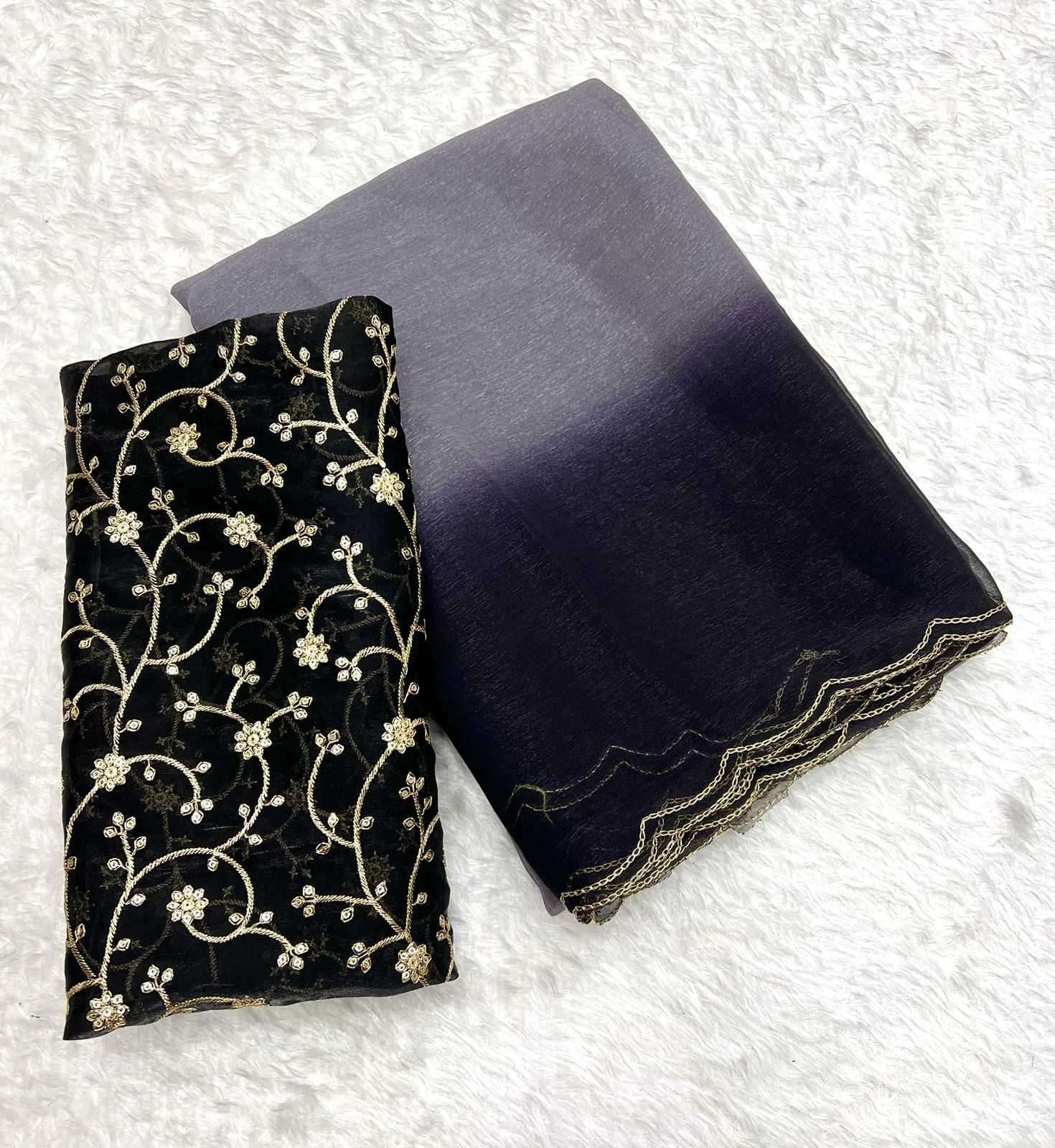 Ynf Jimmy Choo RIN199 SMH118 Sarees Wholesale Embroidered Sarees Heavy Work Sarees Lightweight Sarees Manufacturer