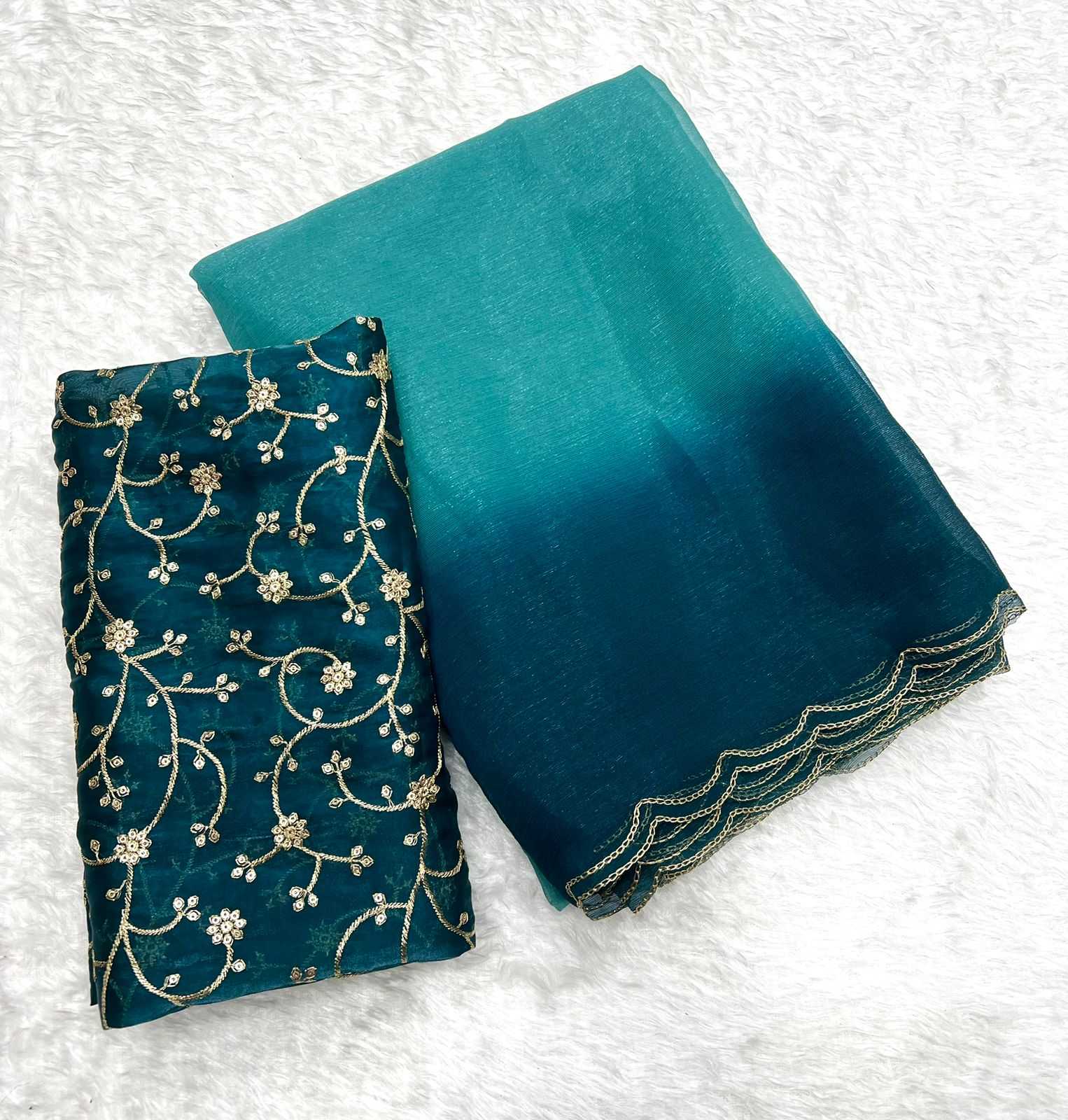Ynf Jimmy Choo RIN199 SMH118 Sarees Wholesale Embroidered Sarees Heavy Work Sarees Lightweight Sarees Manufacturer