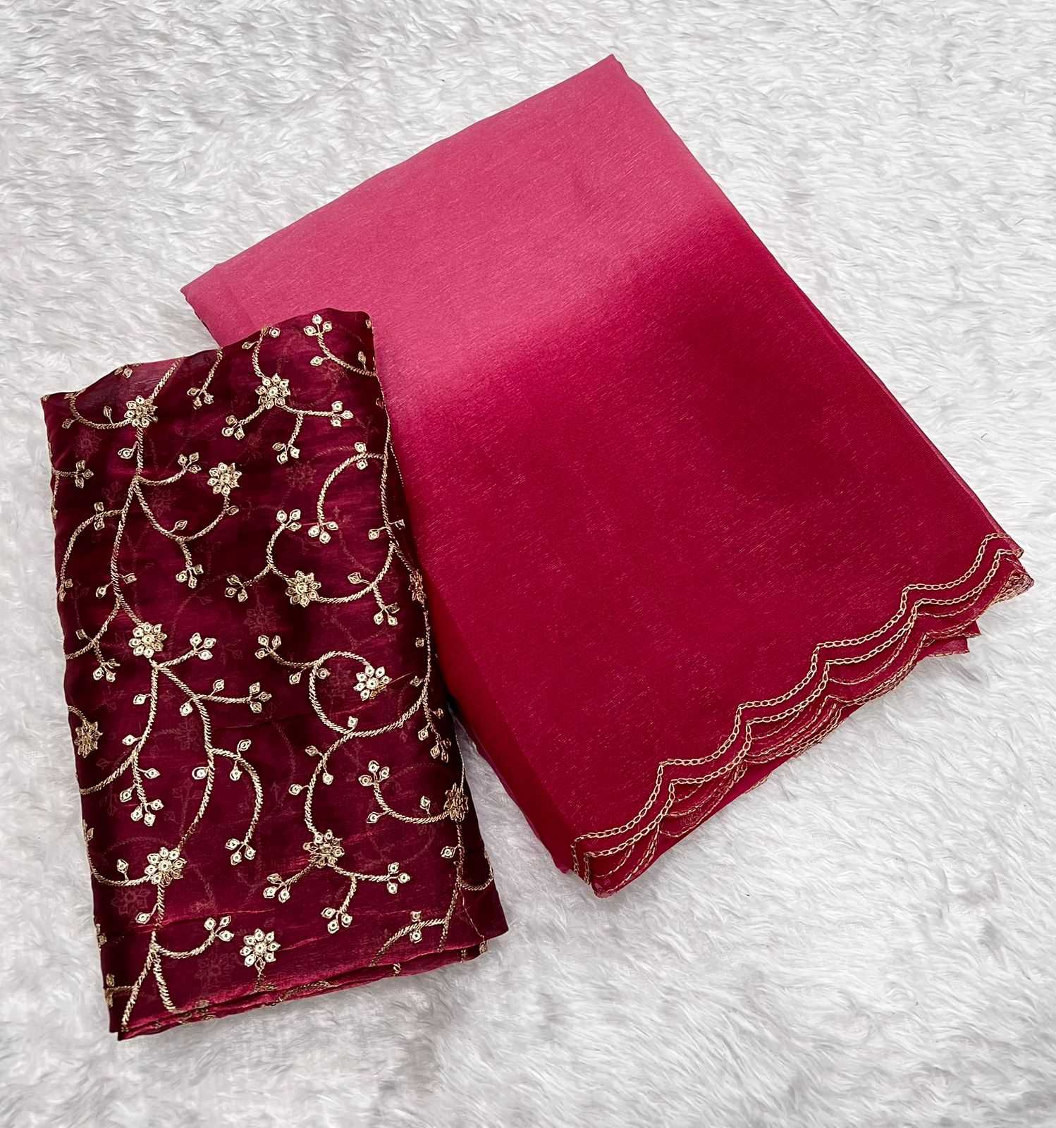 Ynf Jimmy Choo RIN199 SMH118 Sarees Wholesale Embroidered Sarees Heavy Work Sarees Lightweight Sarees Manufacturer