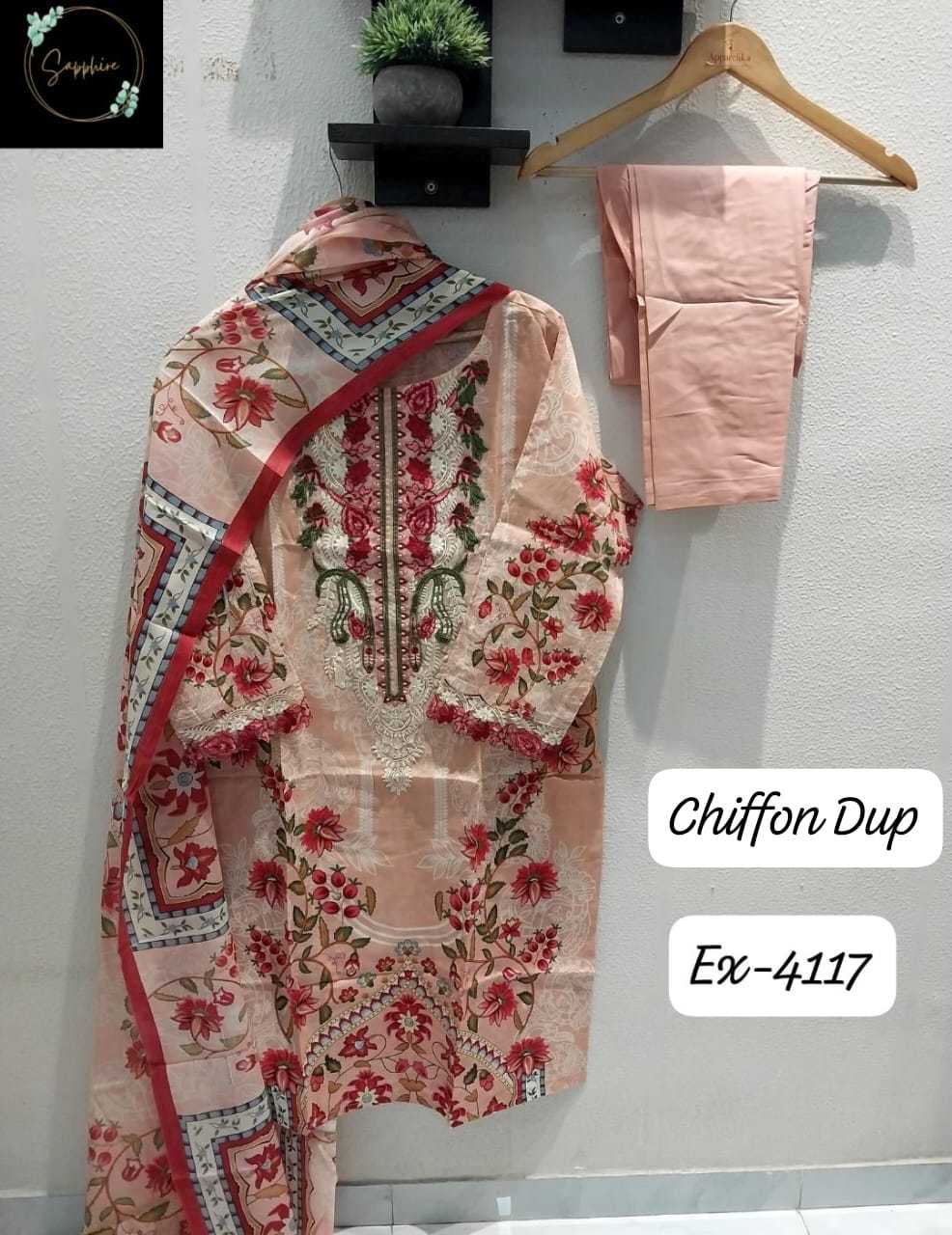 Ynf Cotton RIN197 SAPPHIRE EX-4117 Suits & Dresses Islamic Clothing Festive Collections Wholesale Pakistani Suits Printed Suits Cotton Suits Manufacturer
