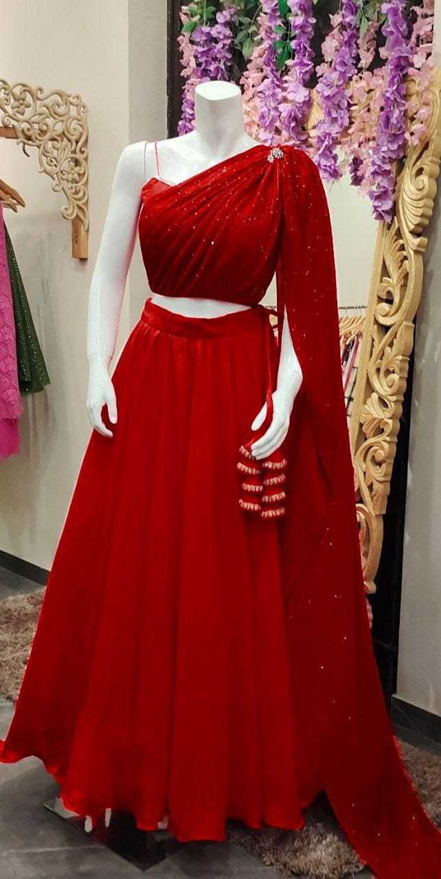 Ynf Faux Georgette RIN157 50082 Lehengas Wedding Collections Festive Collections Wholesale Designer Lehenga Fancy Lehenga Designer Lehenga Choli Manufacturer