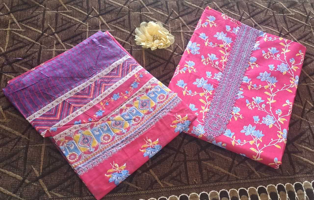 Ynf Soft Cotton RIN197 179 Suits & Dresses Islamic Clothing Festive Collections Wholesale Embroidery Suits Cotton Suits Semi Stitched Suits Manufacturer