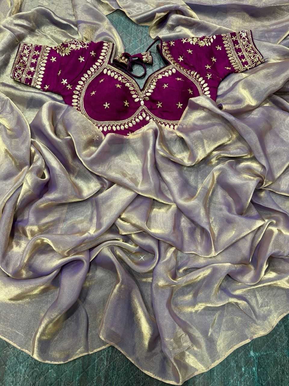 Ynf Space Silk RIN126 Khushi Sarees Wholesale Sequins Work Saree Silk Sarees Manufacturer