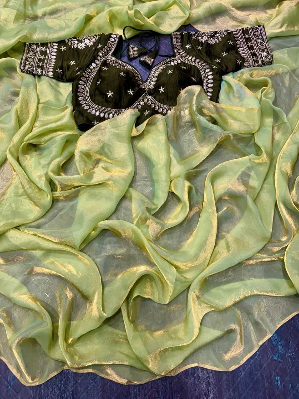 Ynf Space Silk RIN126 Khushi Sarees Wholesale Sequins Work Saree Silk Sarees Manufacturer