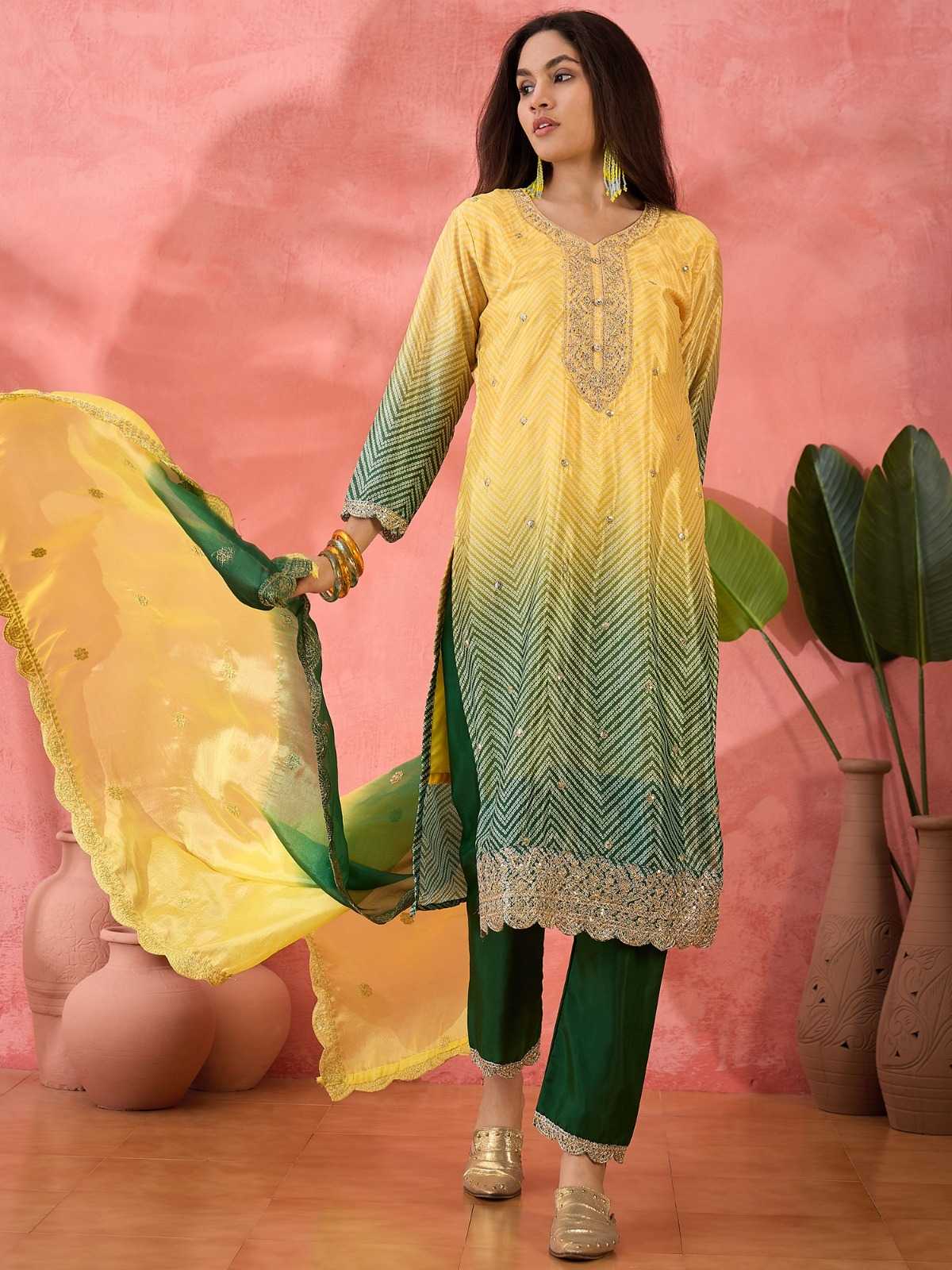 Ynf Chinon Silk RIN184 ARISSA Suits & Dresses Wedding Collections Festive Collections Wholesale Ladies Silk Suit Wedding Suits Designer Suits Manufacturer