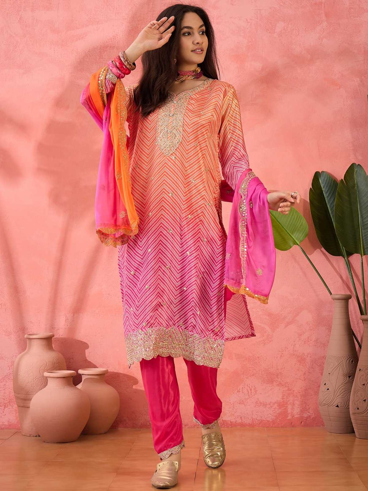 Ynf Chinon Silk RIN184 ARISSA Suits & Dresses Wedding Collections Festive Collections Wholesale Ladies Silk Suit Wedding Suits Designer Suits Manufacturer