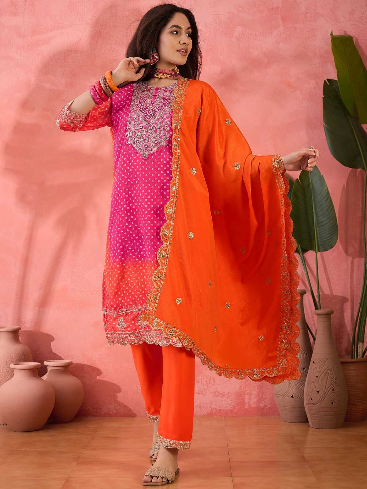 Ynf Chinon Silk RIN184 ARISSA Suits & Dresses Wedding Collections Festive Collections Wholesale Ladies Silk Suit Wedding Suits Designer Suits Manufacturer