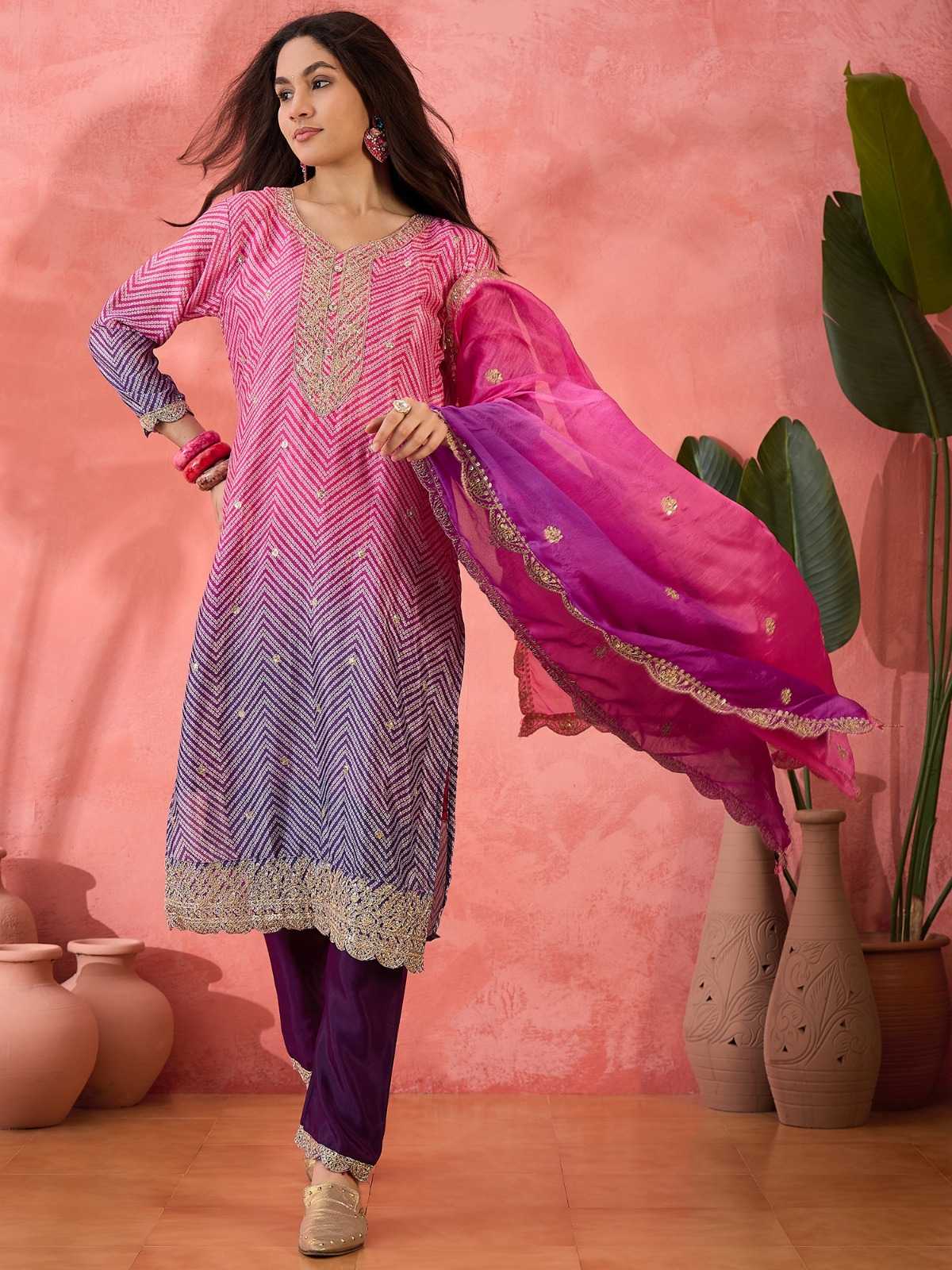 Ynf Chinon Silk RIN184 ARISSA Suits & Dresses Wedding Collections Festive Collections Wholesale Ladies Silk Suit Wedding Suits Designer Suits Manufacturer
