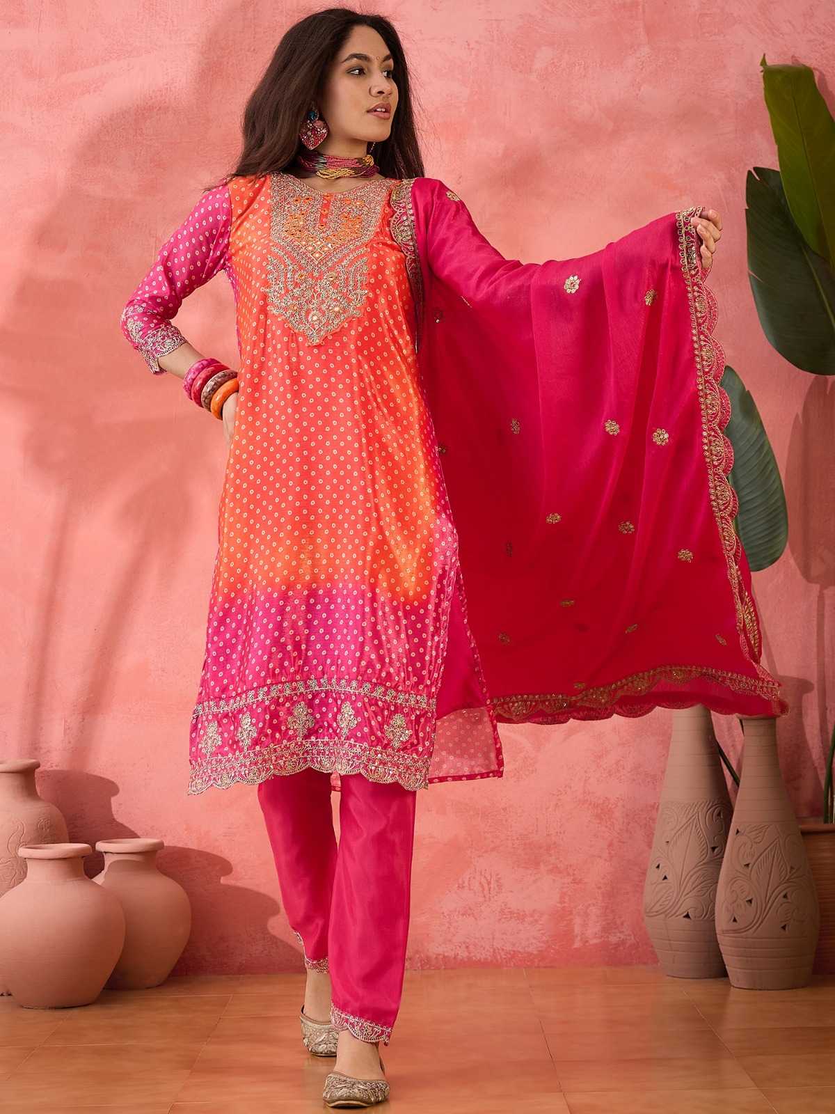 Ynf Chinon Silk RIN184 ARISSA Suits & Dresses Wedding Collections Festive Collections Wholesale Ladies Silk Suit Wedding Suits Designer Suits Manufacturer