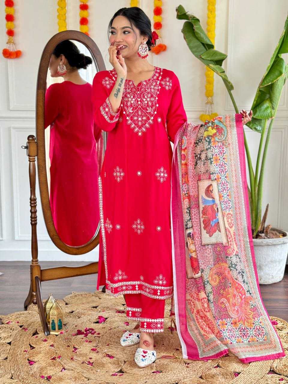 Ynf Cotton KESH495 Gotapati Suits & Dresses Wholesale Ladies Suits Printed Suits Embroidery Suits Manufacturer