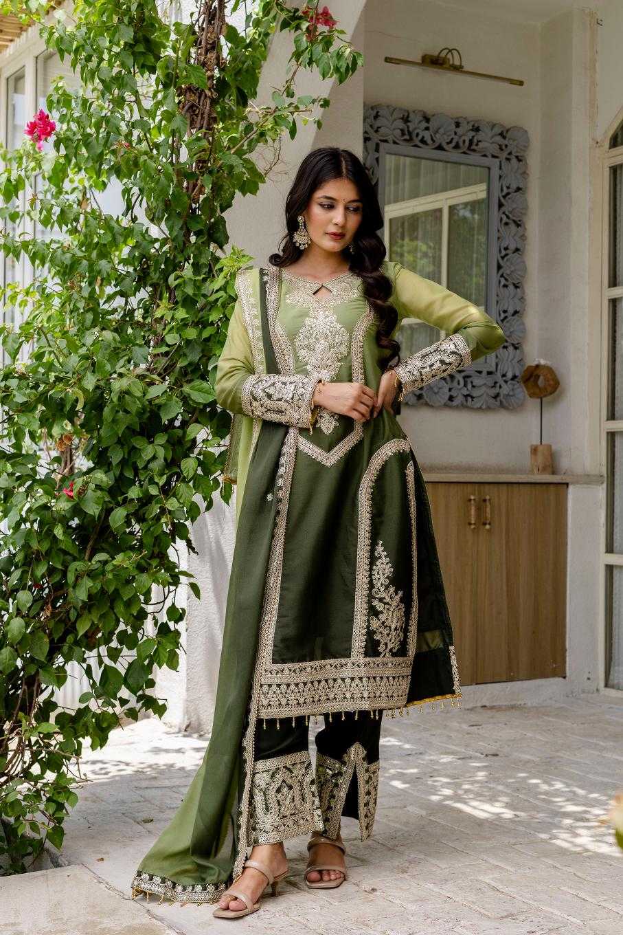 Ynf Georgette RIN197 4657 Suits & Dresses Wedding Collections Festive Collections Wholesale Georgette Suit Bridal Wedding Dresses Manufacturer