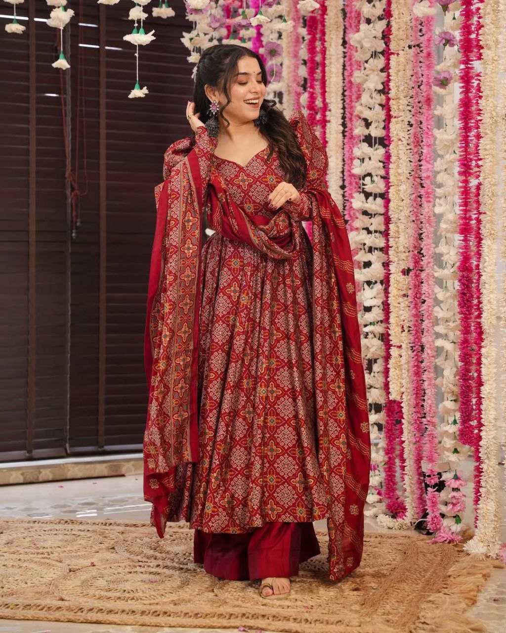 Ynf Pure Cotton KESH154 1140 Gowns Wholesale Printed Gowns Anarkali Gown Long Gowns Manufacturer