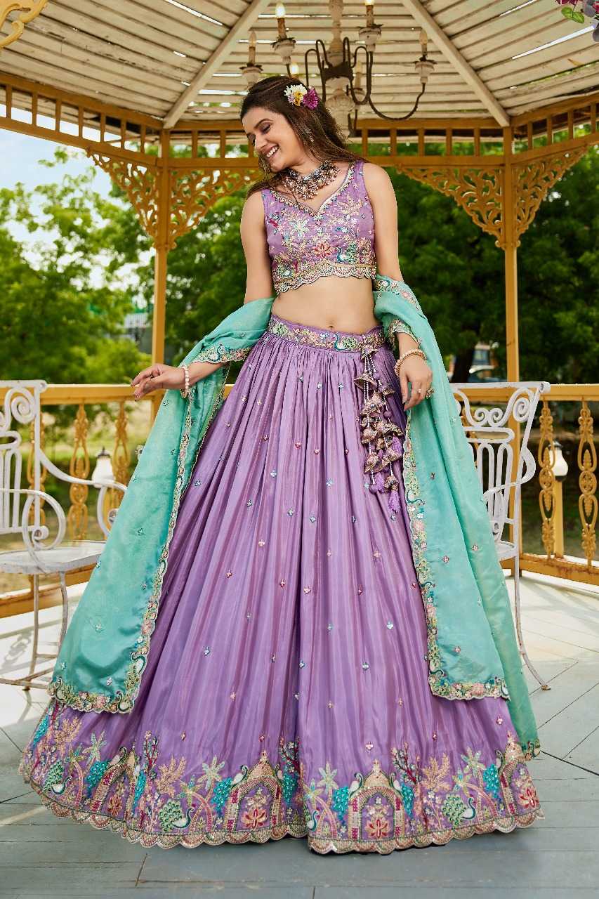 Ynf Satin RIN197 2945 Lehengas Wholesale Designer Lehenga Bridal Lehenga Embroidered Lehenga Manufacturer