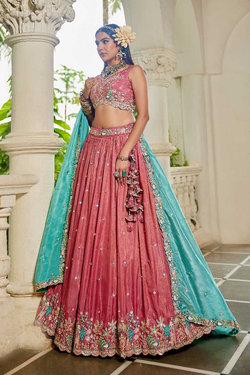 Ynf Satin RIN197 2945 Lehengas Wholesale Designer Lehenga Bridal Lehenga Embroidered Lehenga Manufacturer