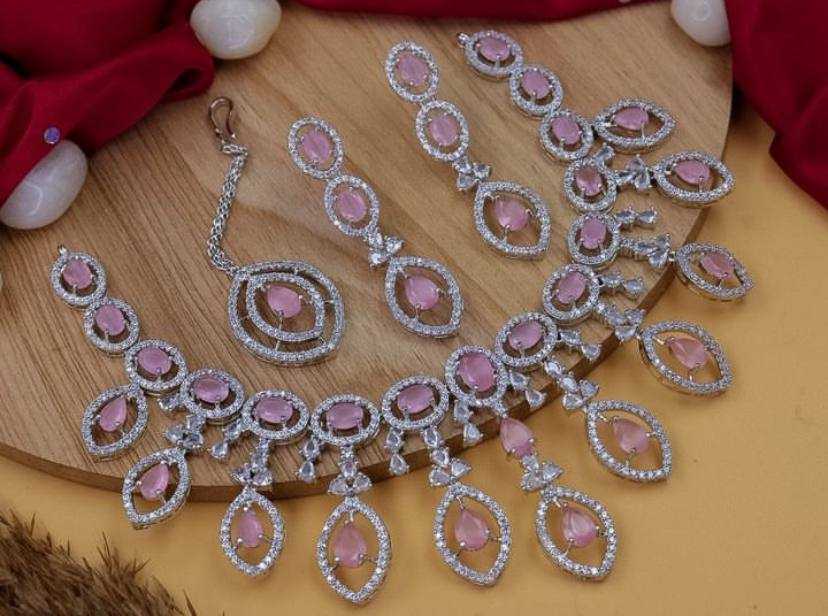 Ynf AD Diamond Womens Jewellery Wholesale AD Diamond Necklace Necklaces Set Antique Necklaces Set Manufacturer