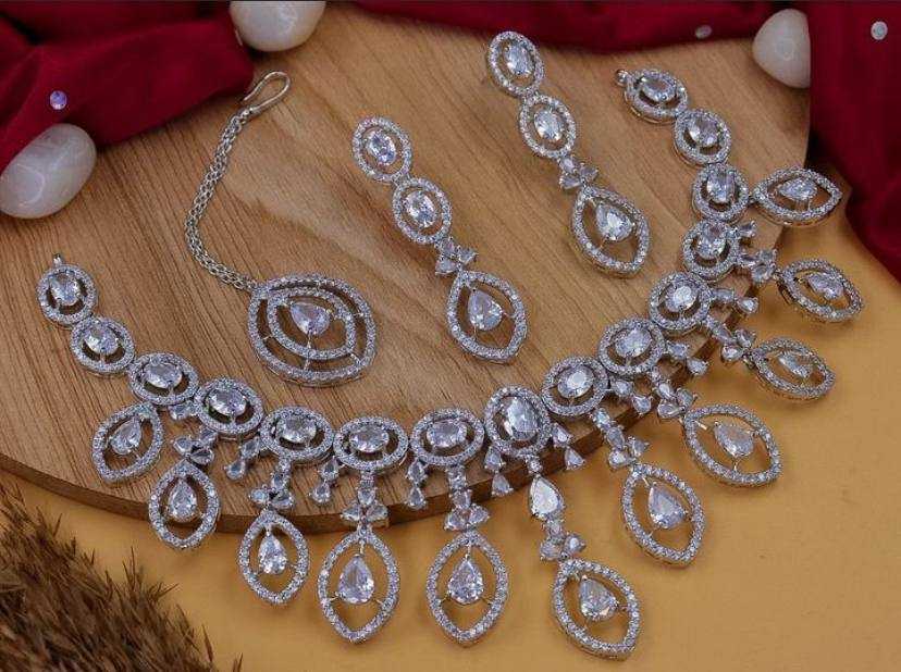 Ynf AD Diamond Womens Jewellery Wholesale AD Diamond Necklace Necklaces Set Antique Necklaces Set Manufacturer