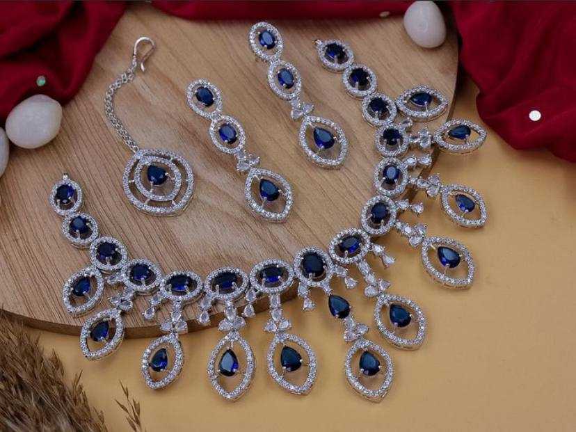 Ynf AD Diamond Womens Jewellery Wholesale AD Diamond Necklace Necklaces Set Antique Necklaces Set Manufacturer