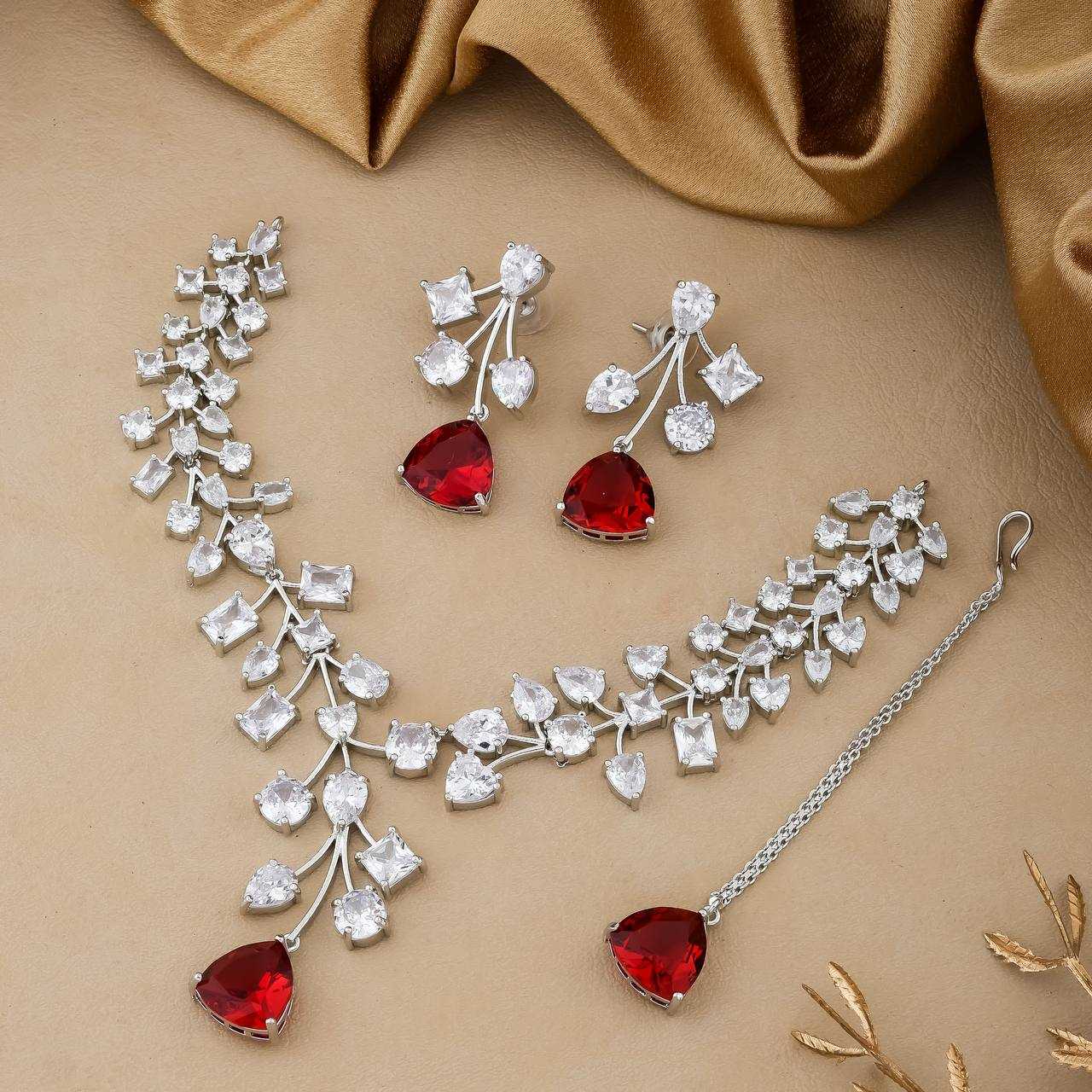 Ynf AD Diamond Womens Jewellery Wholesale AD Diamond Necklace Necklaces Set Fashion Necklace Manufacturer