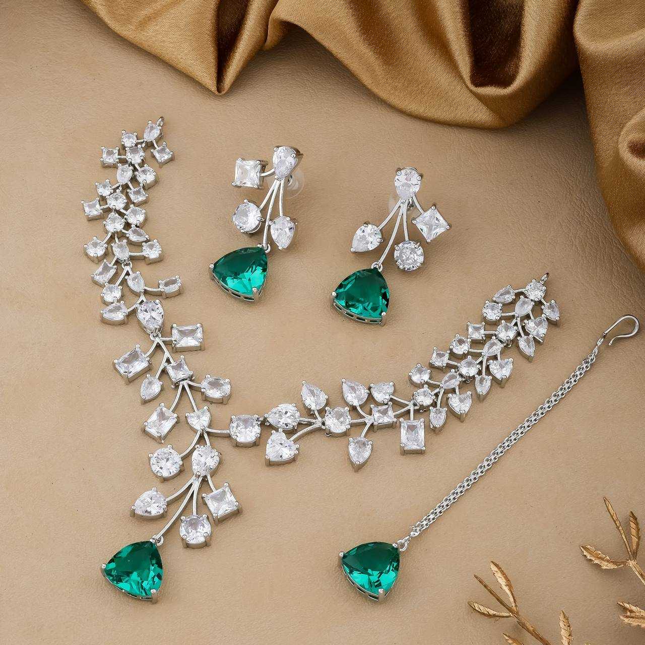 Ynf AD Diamond Womens Jewellery Wholesale AD Diamond Necklace Necklaces Set Fashion Necklace Manufacturer