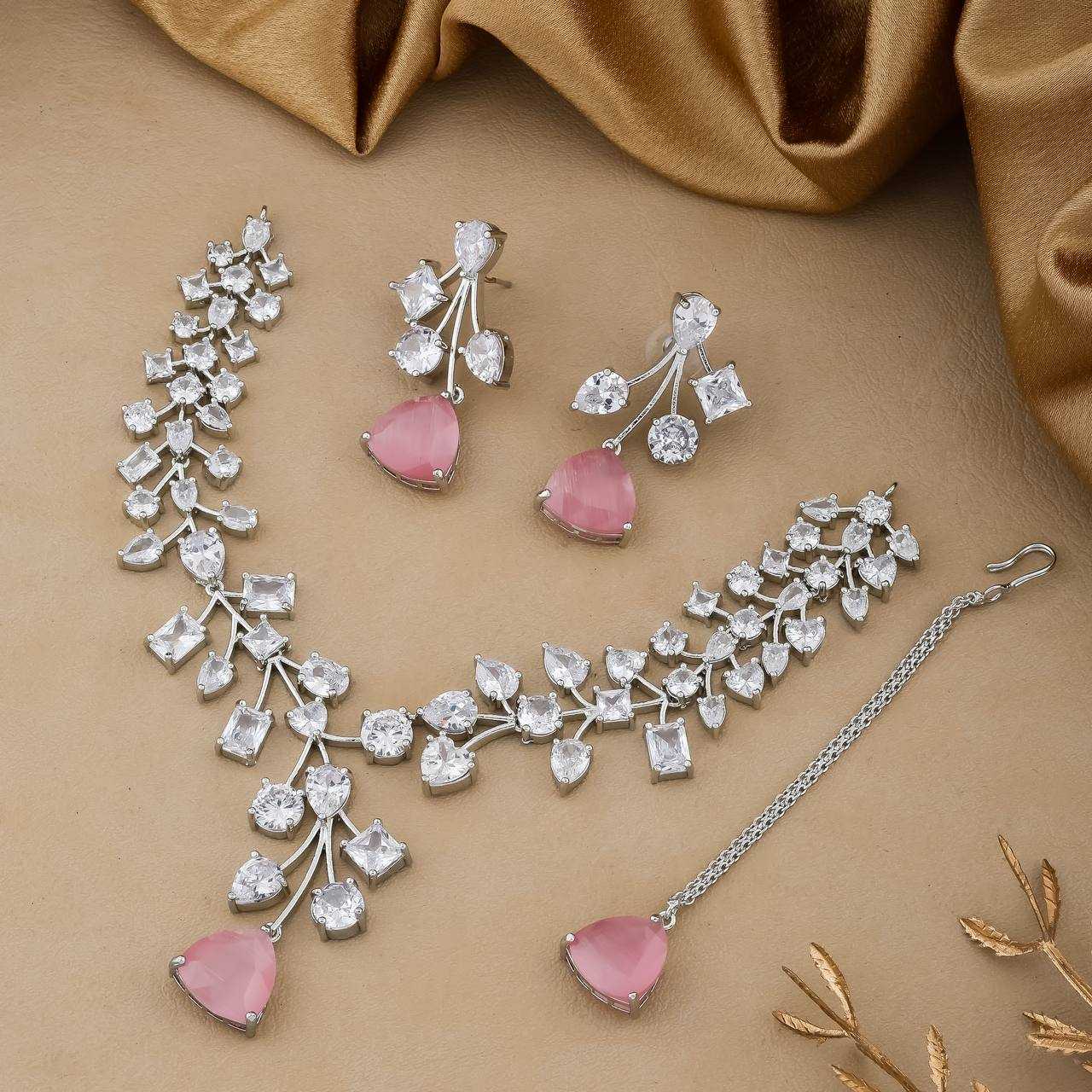 Ynf AD Diamond Womens Jewellery Wholesale AD Diamond Necklace Necklaces Set Fashion Necklace Manufacturer