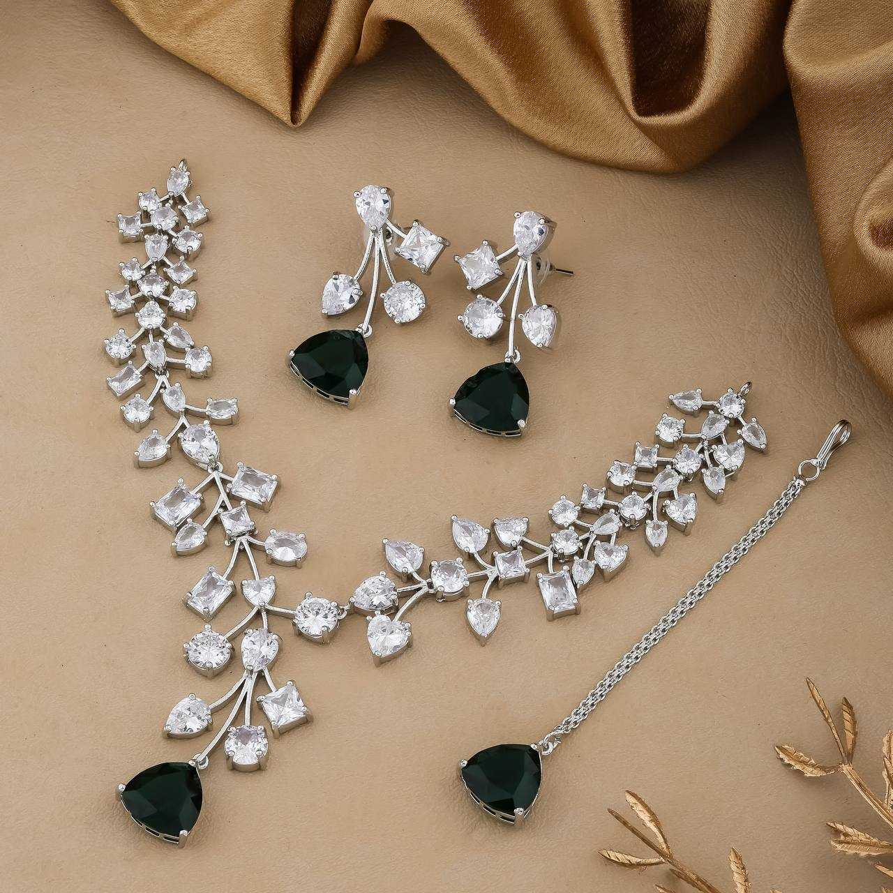 Ynf AD Diamond Womens Jewellery Wholesale AD Diamond Necklace Necklaces Set Fashion Necklace Manufacturer